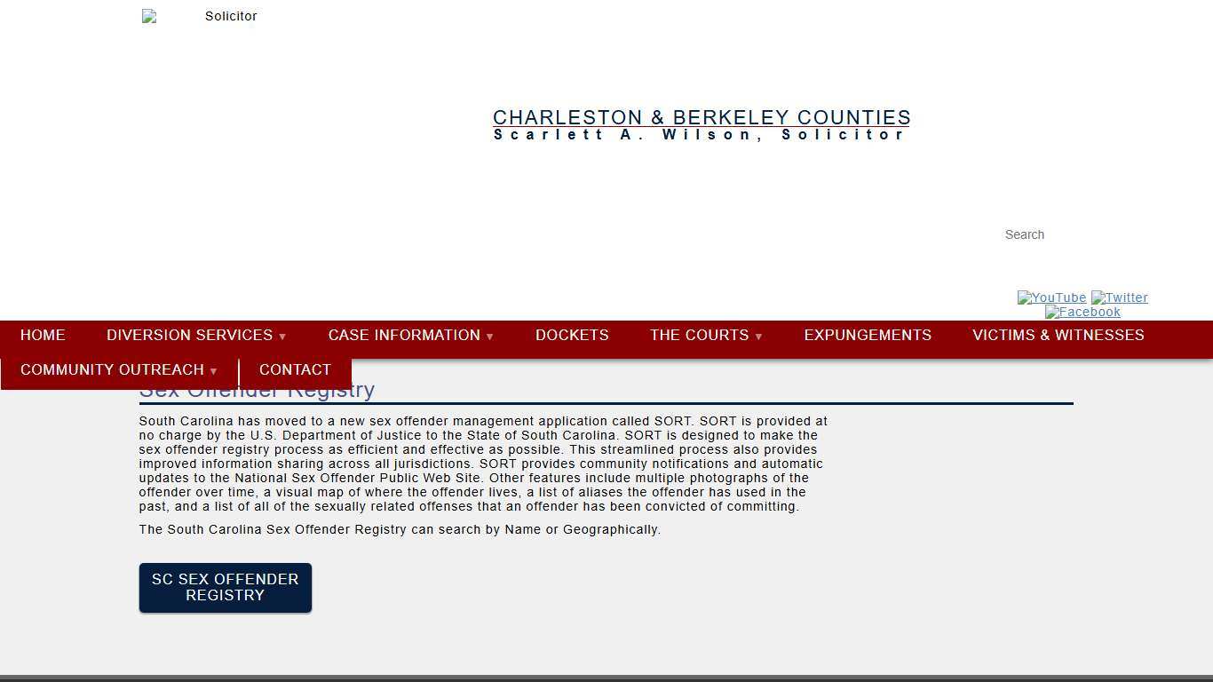 Solicitor's Office | Sex Offender Registry